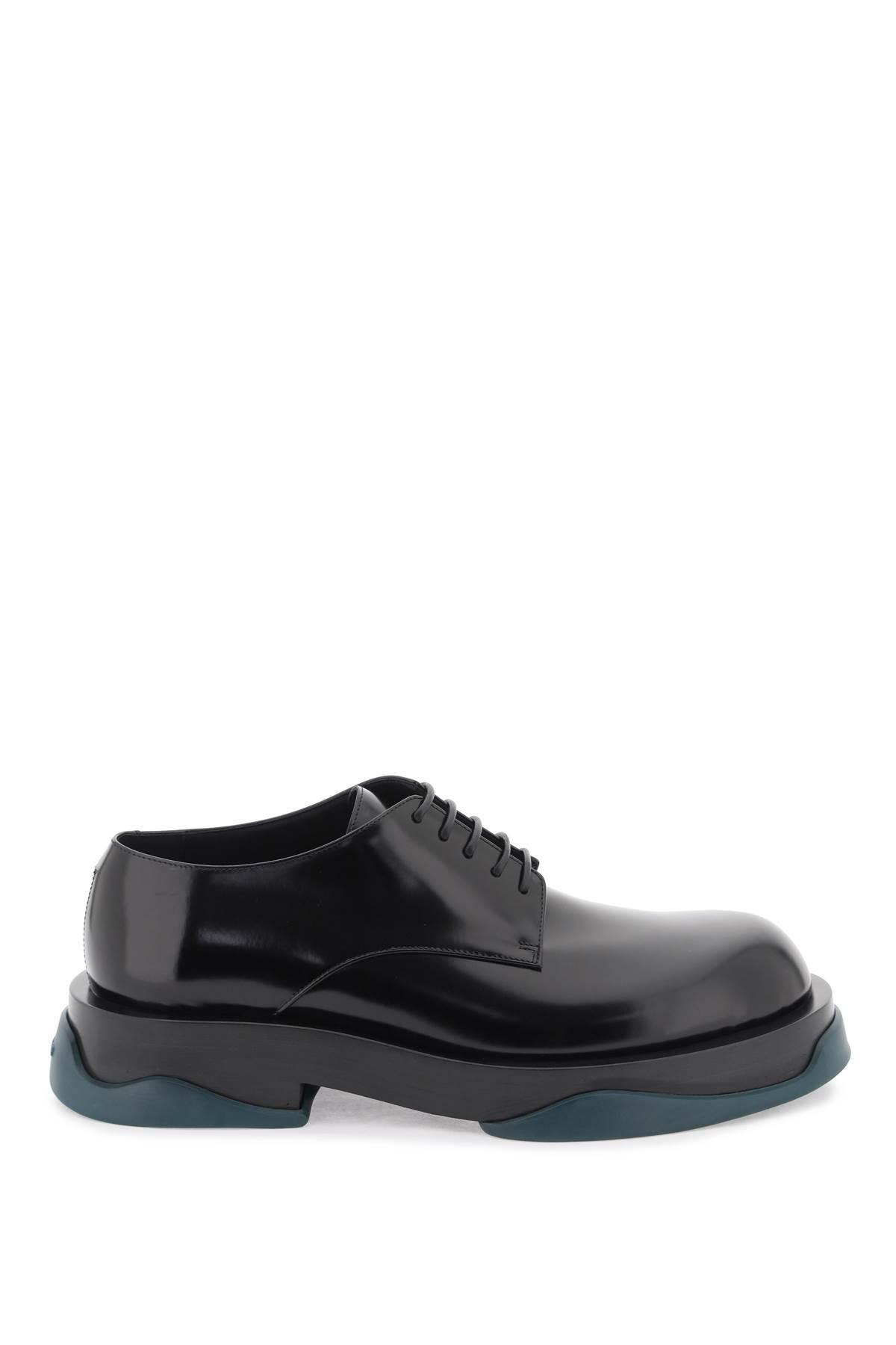 Jil Sander Leather Derby Shoes in Black for Men | Lyst