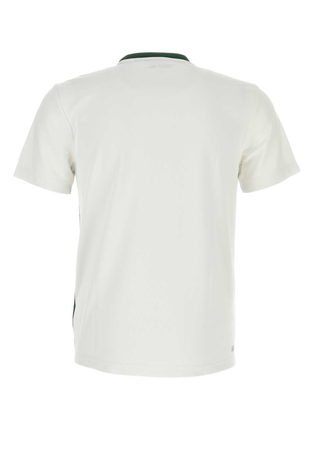 Tシャツ・カットソー Lacoste Two-Tone Polyester T-Shirt Lacoste two-tone logo-print T-shirt | White | FARFETCH