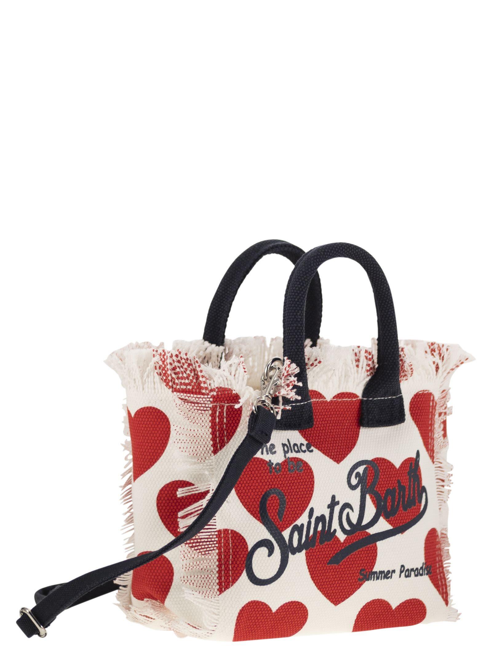 トートバッグ MC2 Saint Barth Mini Vanity bag in floral cotton canvas Cotton canvas Vanity tote bag with toile de jouy print | AI