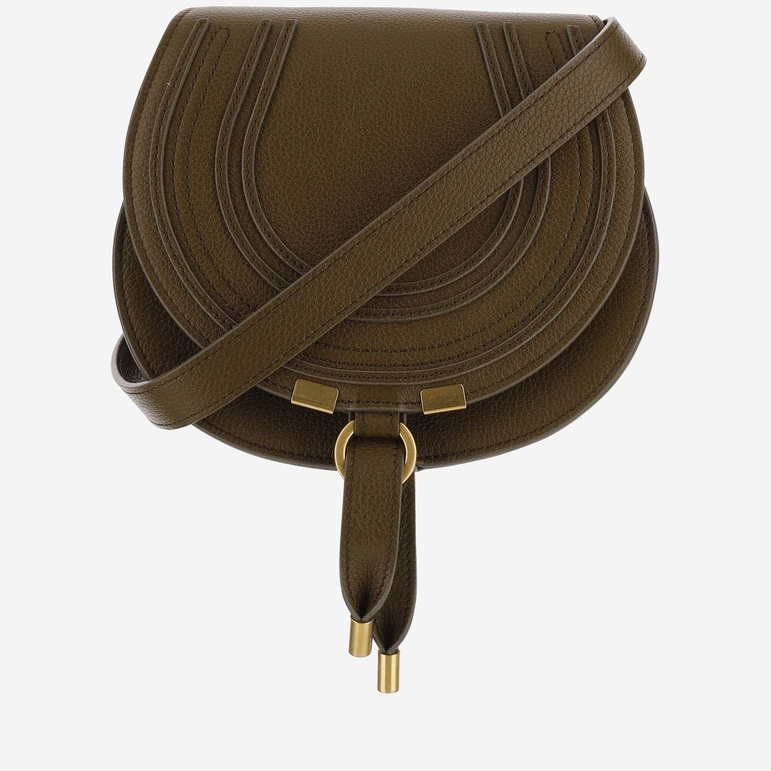 Chloe Dark Small Marcie Crossbody Bag in Green Lyst