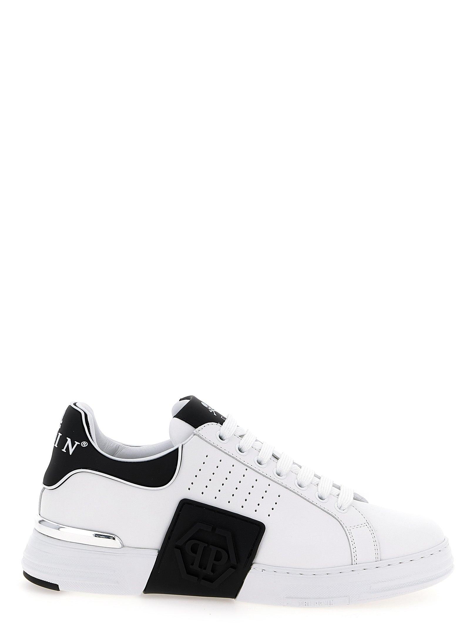 スニーカー PHILIPP PLEIN Men Sneakers White SAESUSC0692PLE075N 02 Philipp Plein Lo-Top men's sneakers in leather with