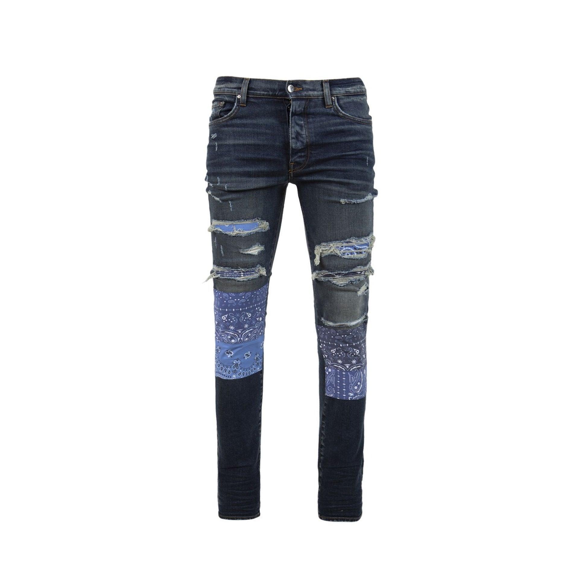 Amiri Vintage Bandana Patch Jeans in Blue for Men | Lyst Amiri Vintage Bandana Patch Jeans in Blue for Men | Lyst