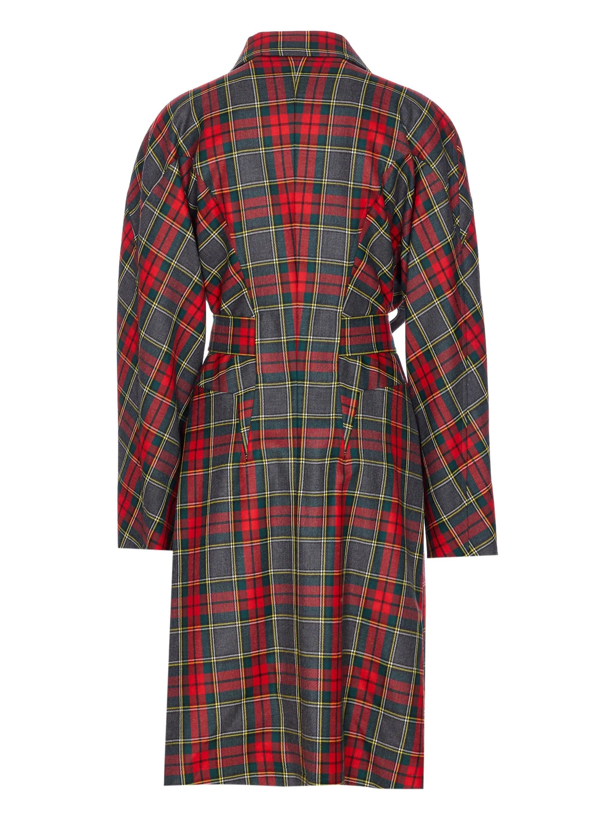コート Vivienne Westwood Women's ALIEN TEDDY Check Coat Vivienne Westwood ALIEN TEDDY COAT | REVERSIBLE