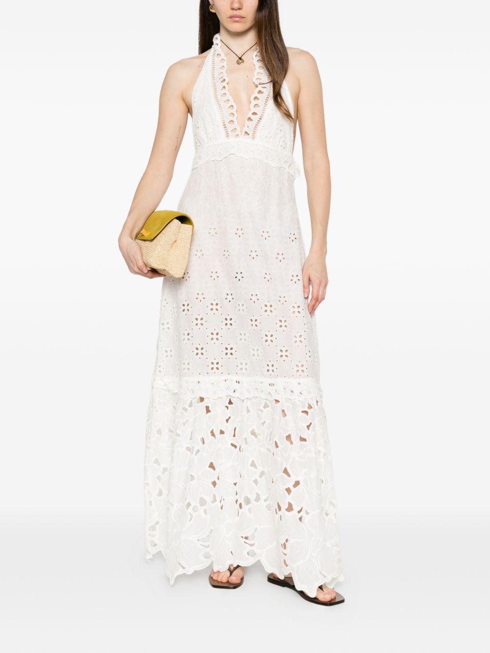ermanno scervino white lace dress Ermanno Scervino - White dress with lace D382Q713IEN