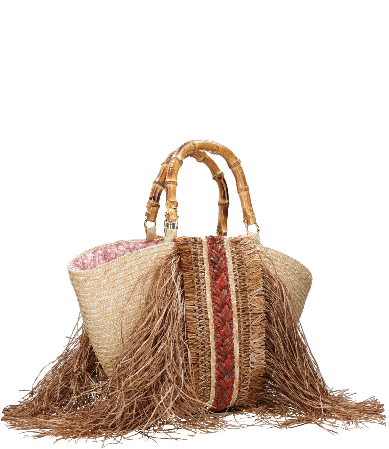 ハンドバッグ La Milanesa CAS Handbags camille small tote bag in straw La Milanesa – LaMilanesa