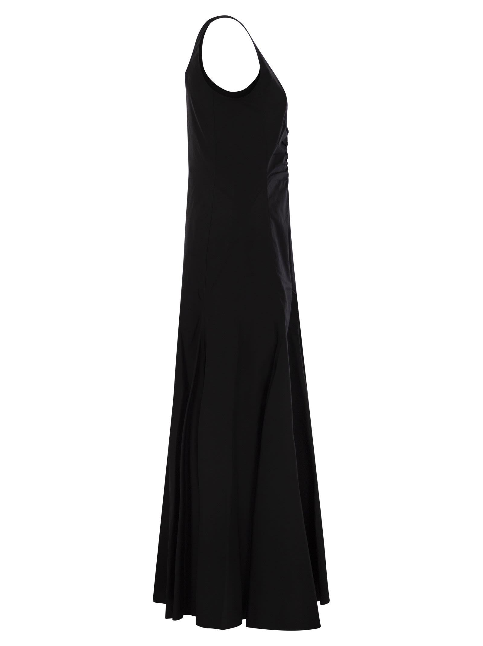 ワンピース SPORTMAX GALANTE - Abito fit and flare in cotone Sportmax Galante in Black | Lyst