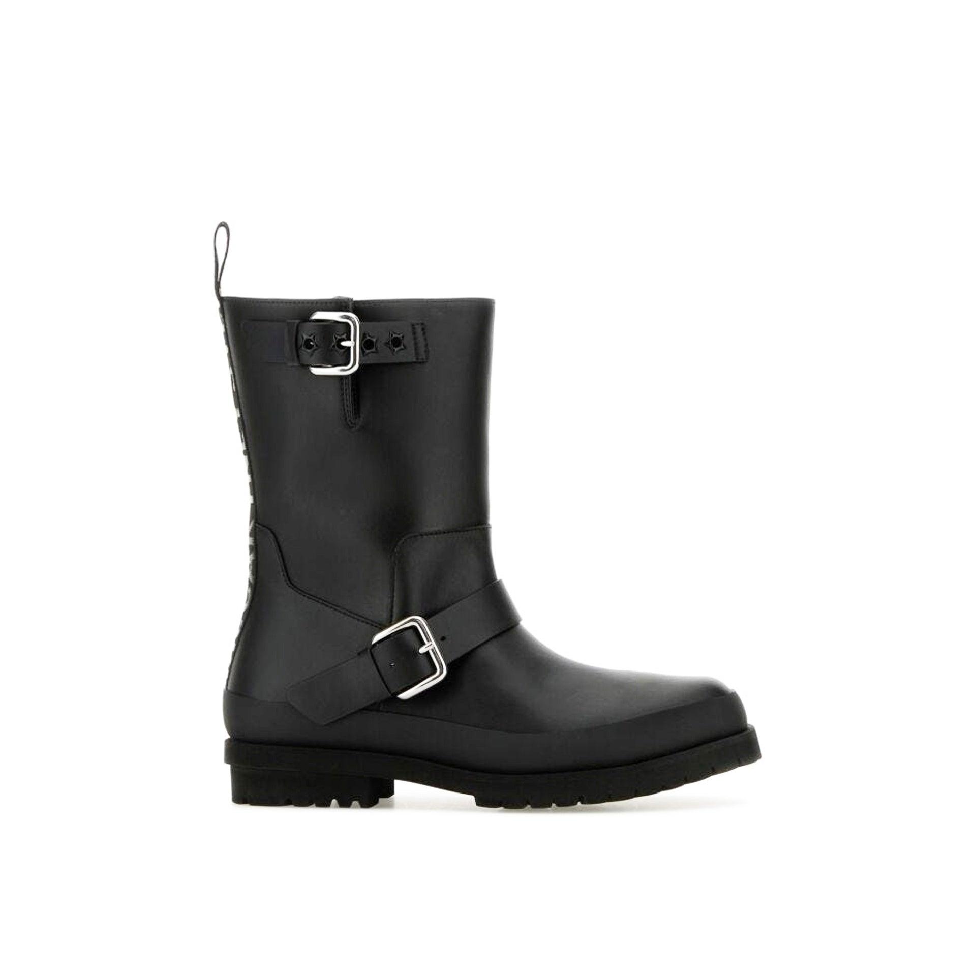 ショートブーツ・ブーティ Stella Mccartney Two-Tone Alter Mat Trace Ankle Boots Stella McCartney Trace Alter Buckle Moto Booties | Neiman Marcus