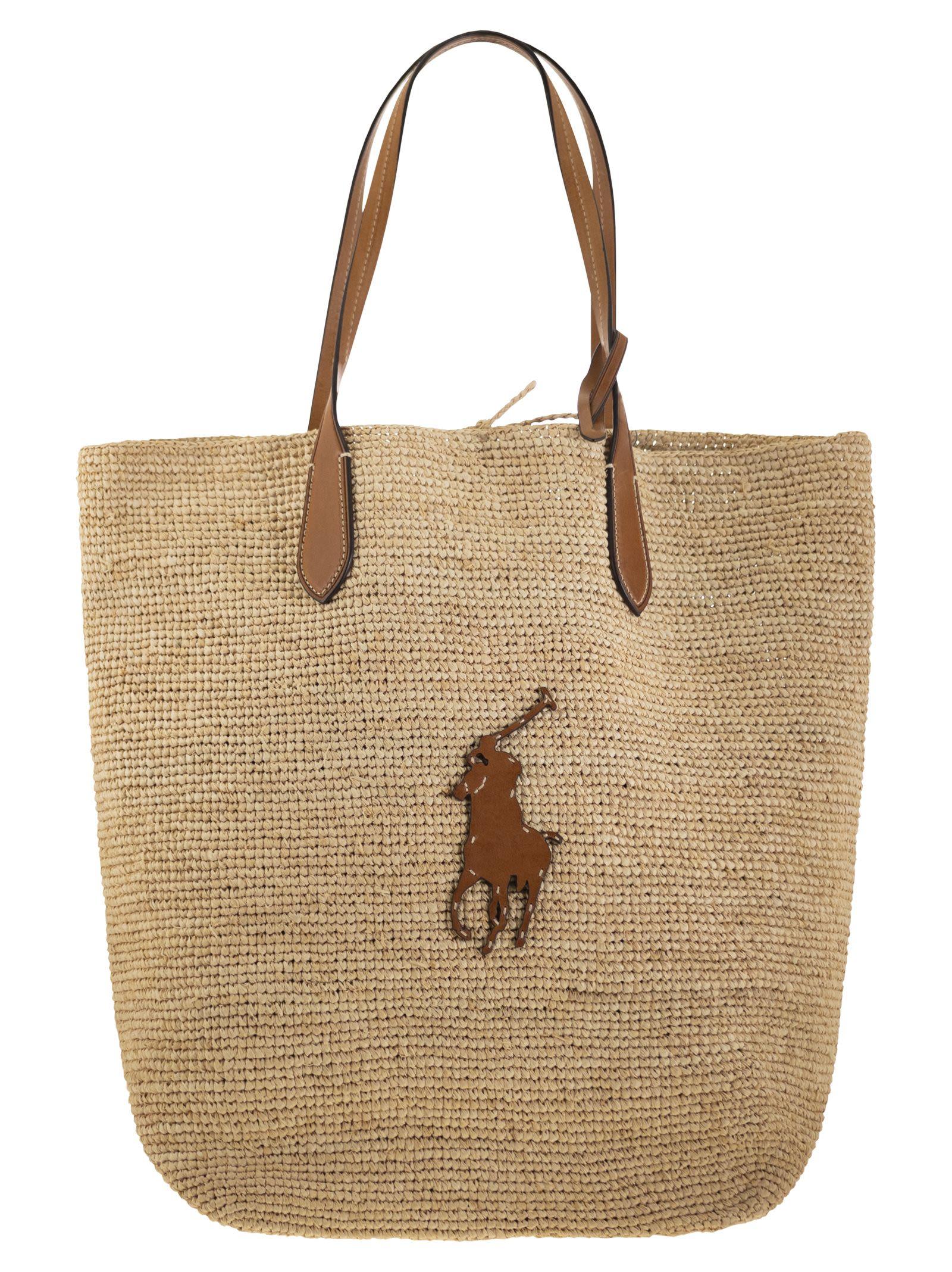 Big Pony Canvas Tote Polo Ralph Lauren de color Neutro Lyst