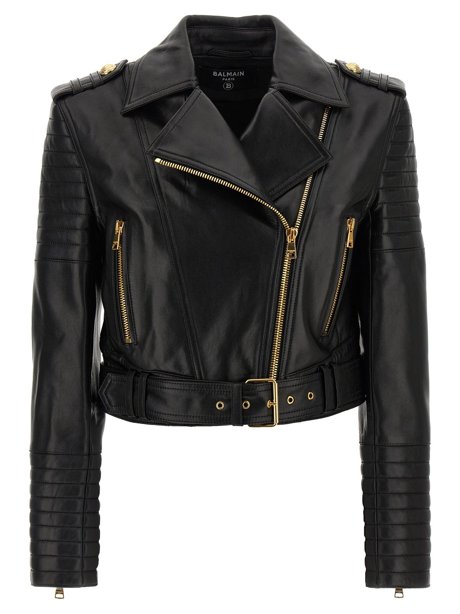 Balmain Leather jackets for Women | Online Sale up to 60