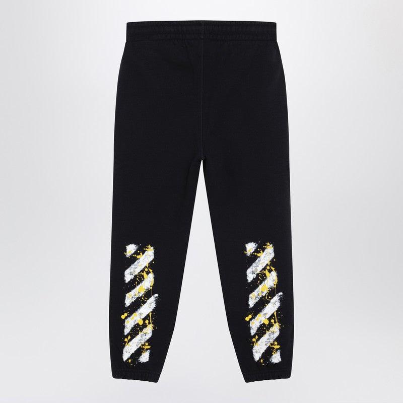 OFF-WHITE◆GRADIENT SWEATPANTS/18AW/ボトム/M/コットン/BLK/OMCH008F18192032