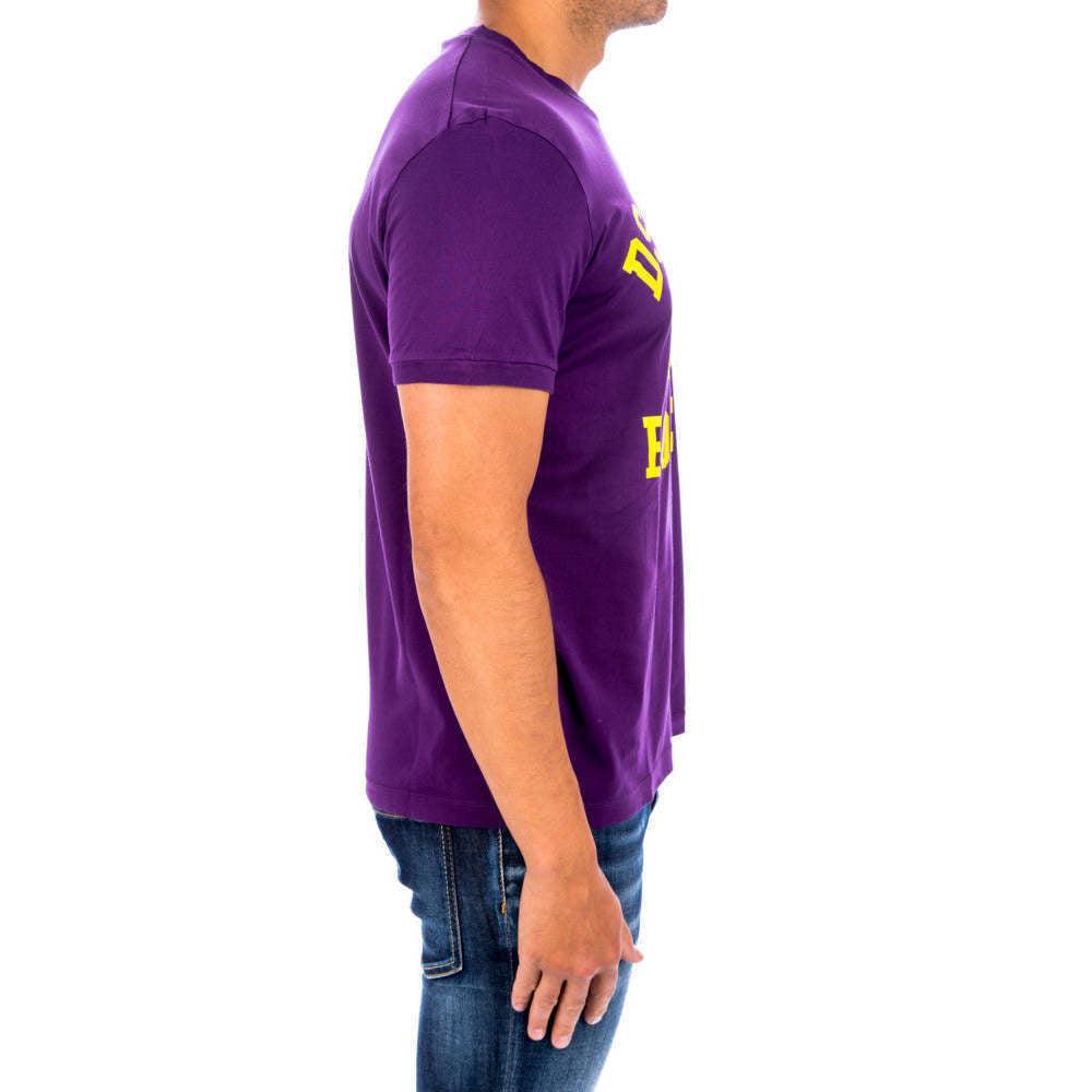 Hombre Camisetas y polos de Camisetas y polos DSquared² Camiseta DSquared² de Algodón de color Morado para hombre 
