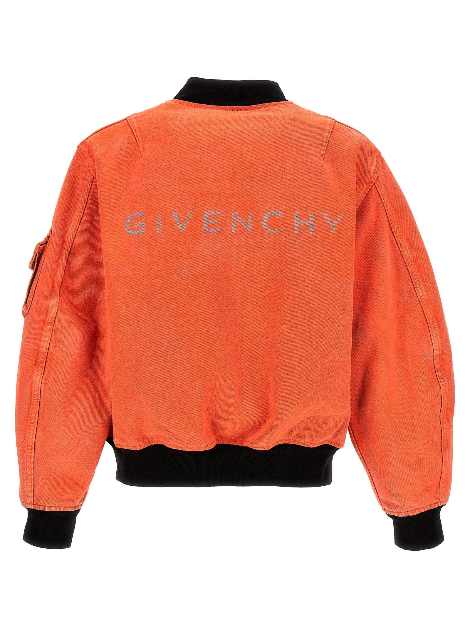 Nylon réversible en denim Bomber veste Givenchy pour homme en