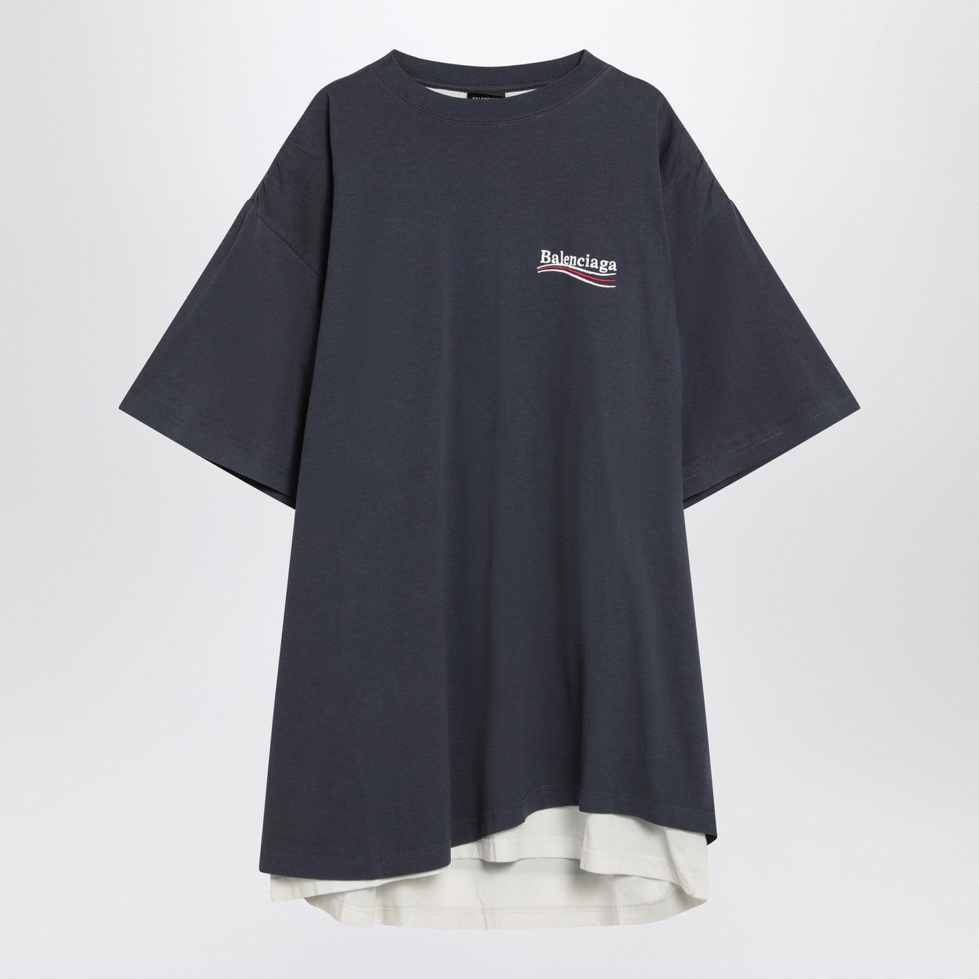 【BALENCIAGA】Oversized Short-sleeved T-shirt/全国送料込み Balenciaga Xxxl Printed Short-sleeved T-shirt in Black for