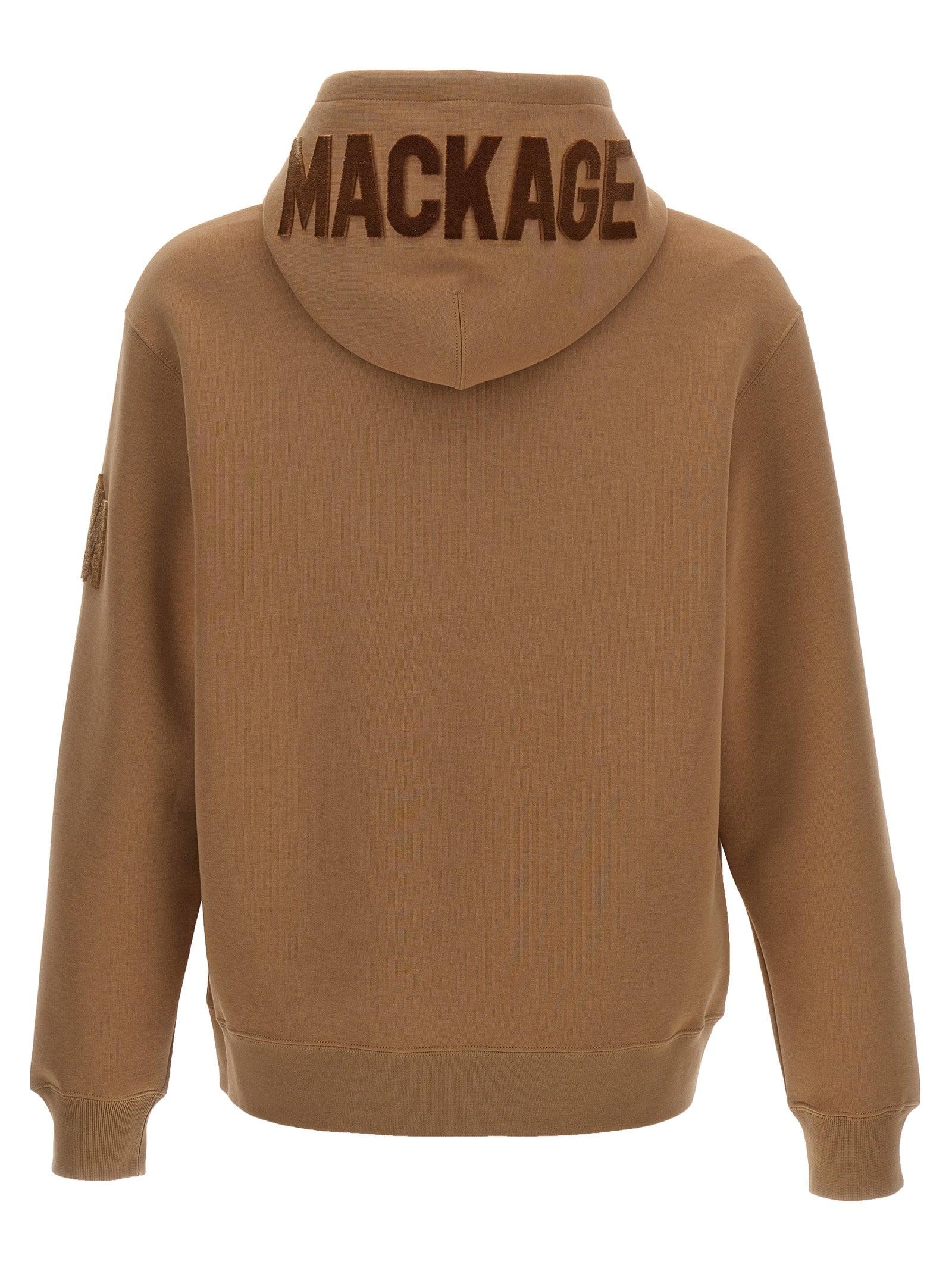 【Mackage】KRYS-R Chris R Hooded Sweatshirt Beige Mackage Krys R' Hoodie - Beige | Editorialist