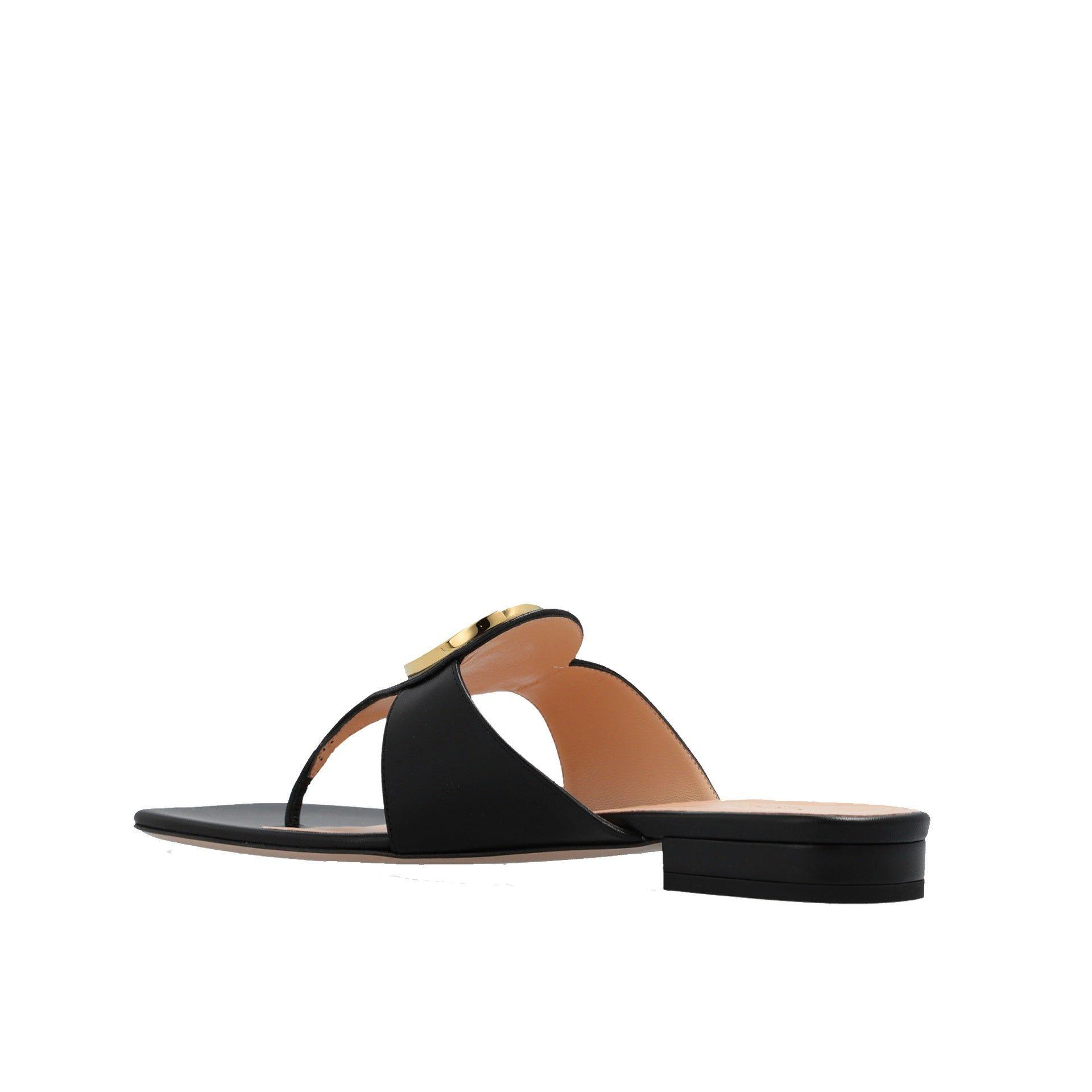 【GUCCI】BLONDIE STRAP SANDALS Gucci Blondie Leather Sandal in Black | Lyst