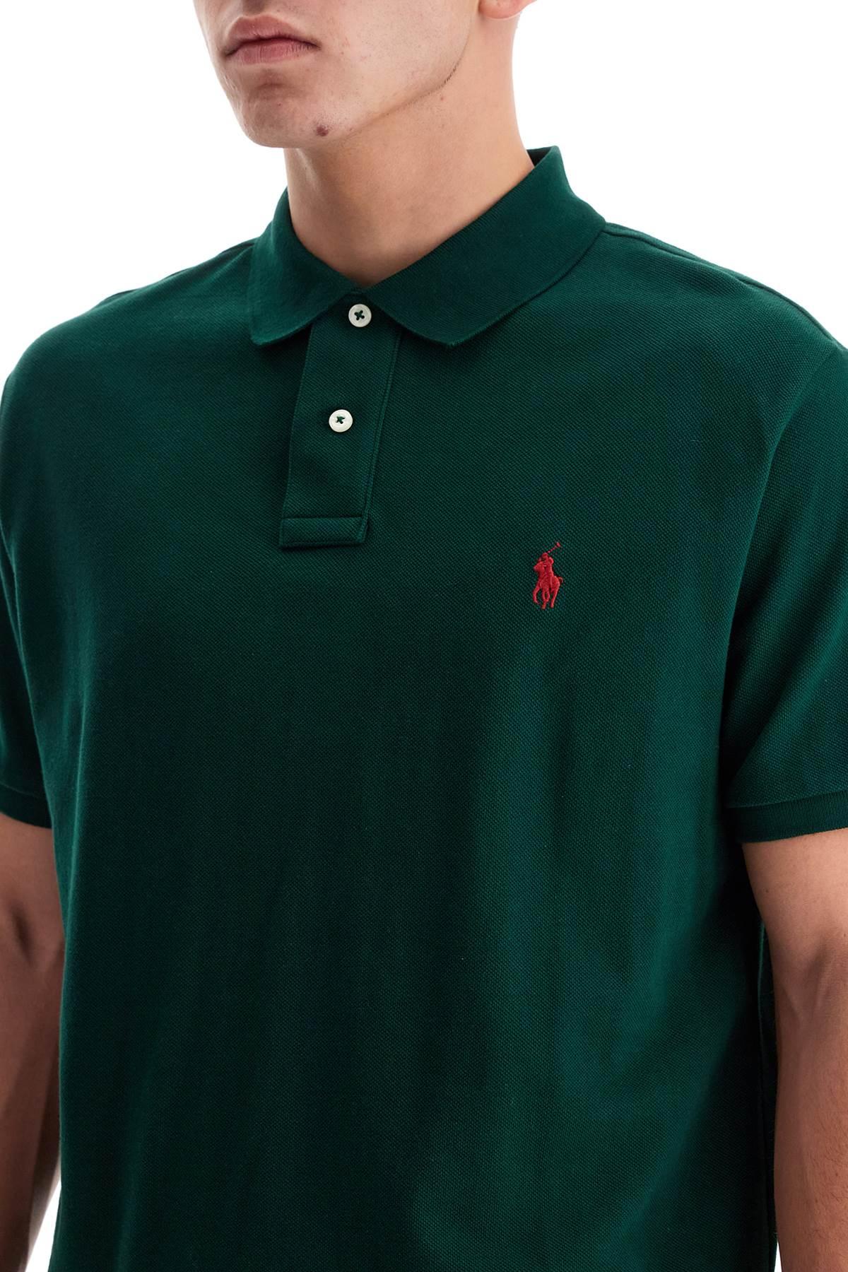 Polo Ralph Lauren Custom Slim Fit Short Sleeve Polo Shirt in Green
