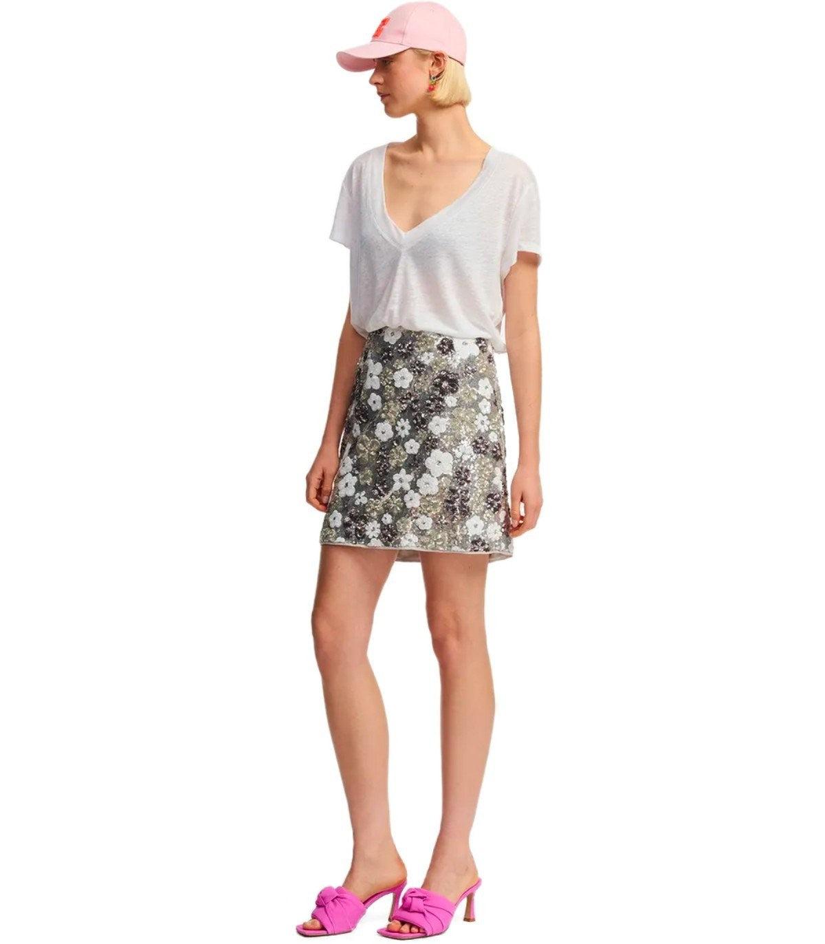 Jupe en argent à poisson Essentiel Antwerp en coloris Gris Lyst