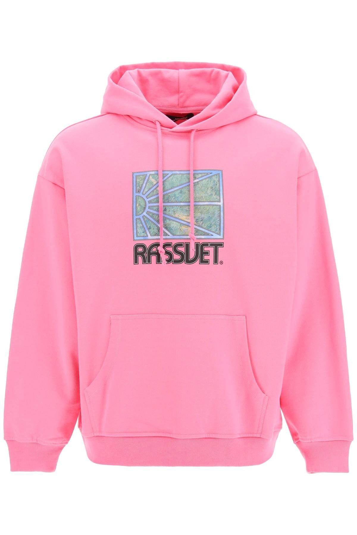Rassvet (PACCBET) Painting Logo Hoodie Pink Cotton for Men | Lyst