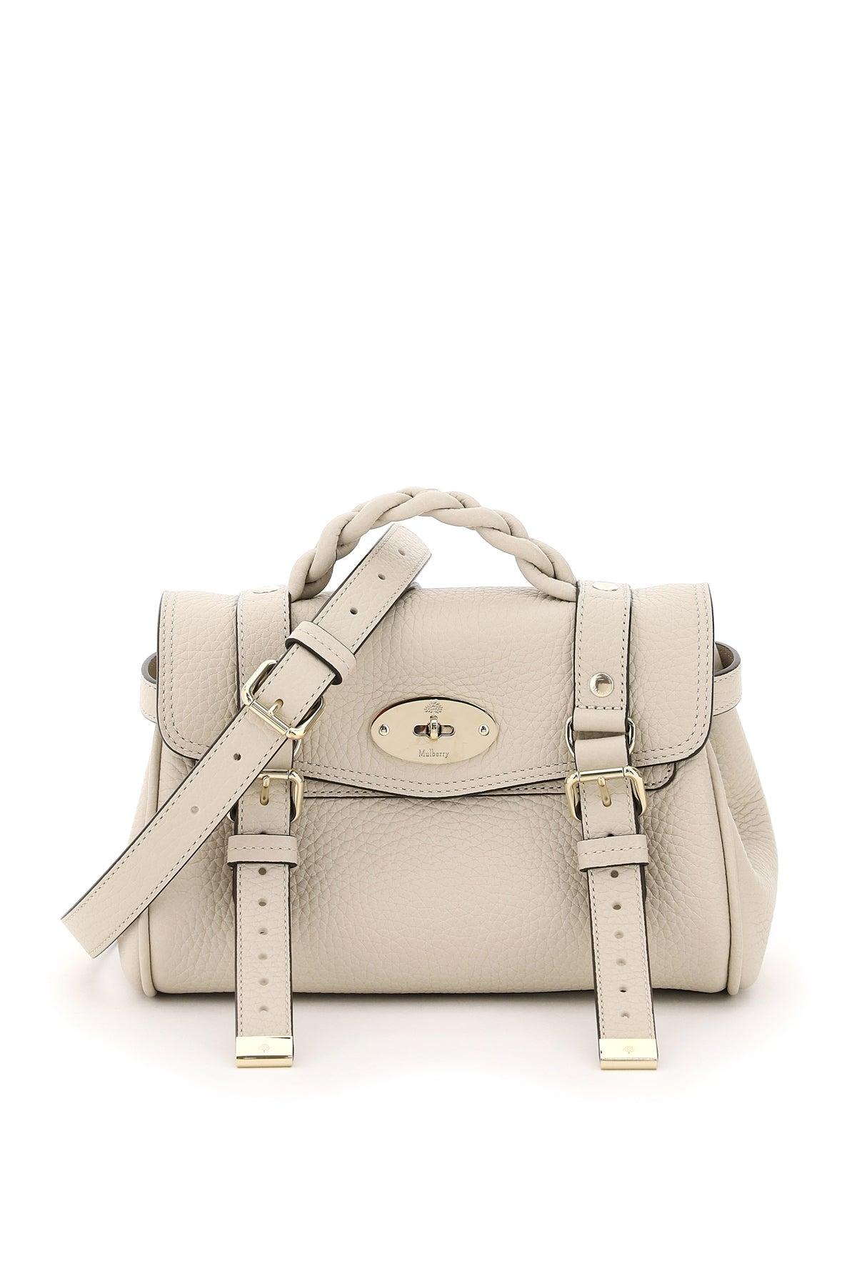 Mulberry Alexa Grained Leather Mini Bag in Natural | Lyst