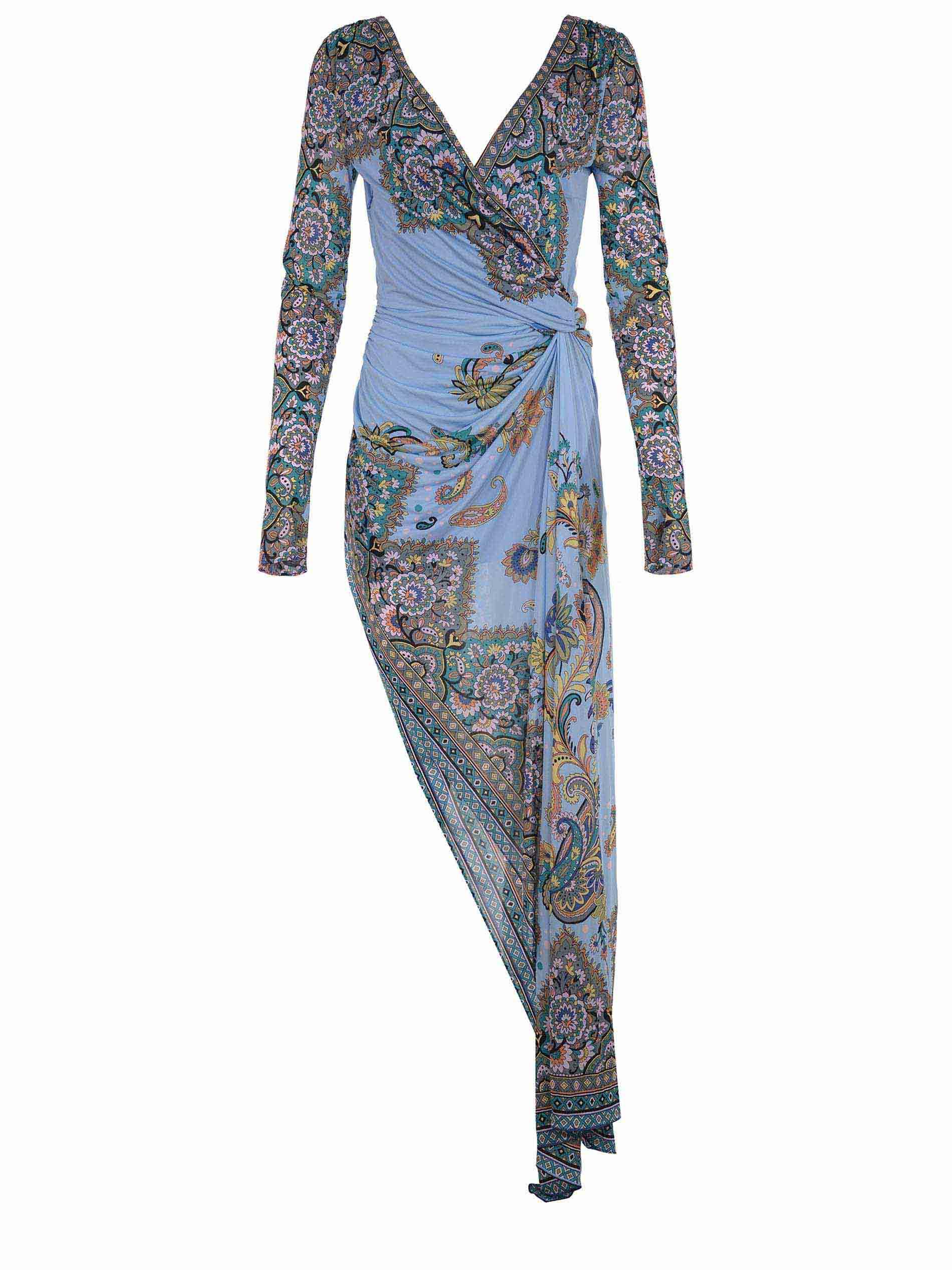 ワンピース ETRO Women Dresses WRHA0224 99IAS19 X0831 PRINT GREY ETRO paisley-print Knitted Dress | Grey | FARFETCH JO