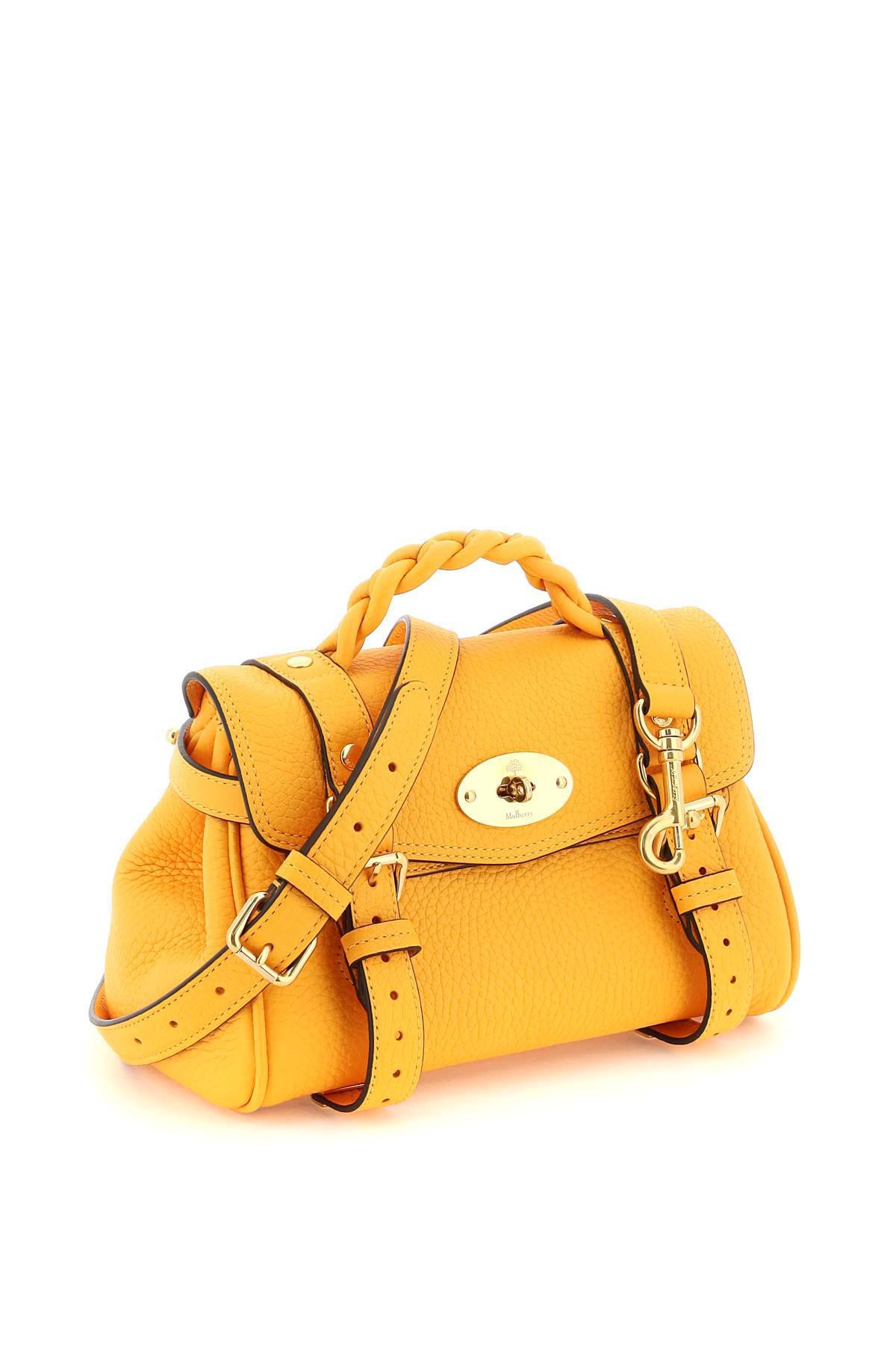 Mulberry Alexa Grained Mini in Yellow | Lyst