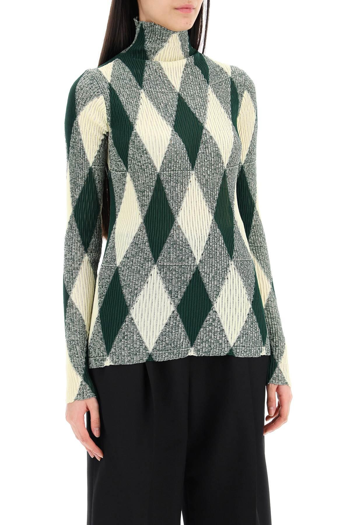 Burberry argyle cotton jumper - Green