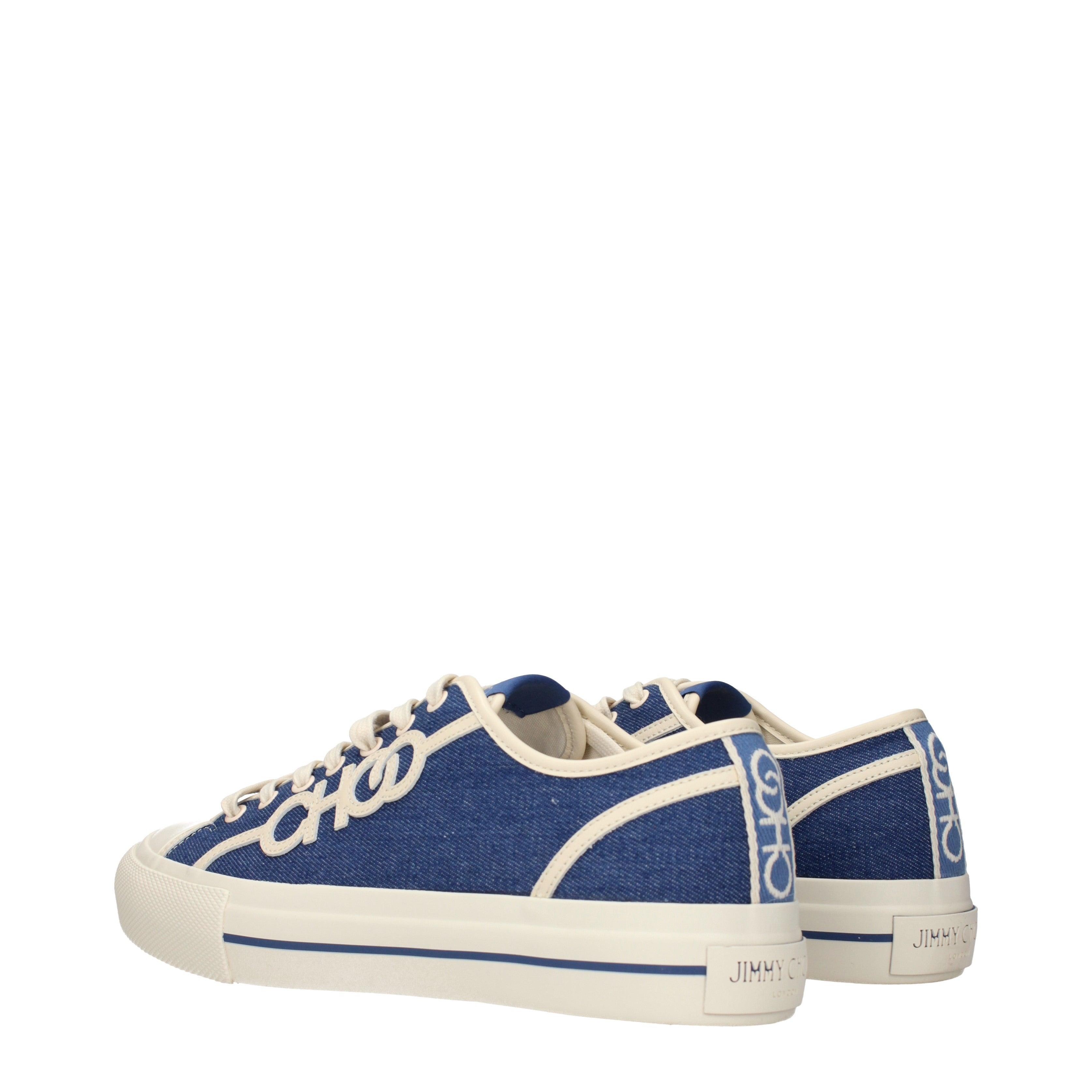 Jimmy Choo Fenix Sneakers/Denim Fabric in Blue for Men | Lyst