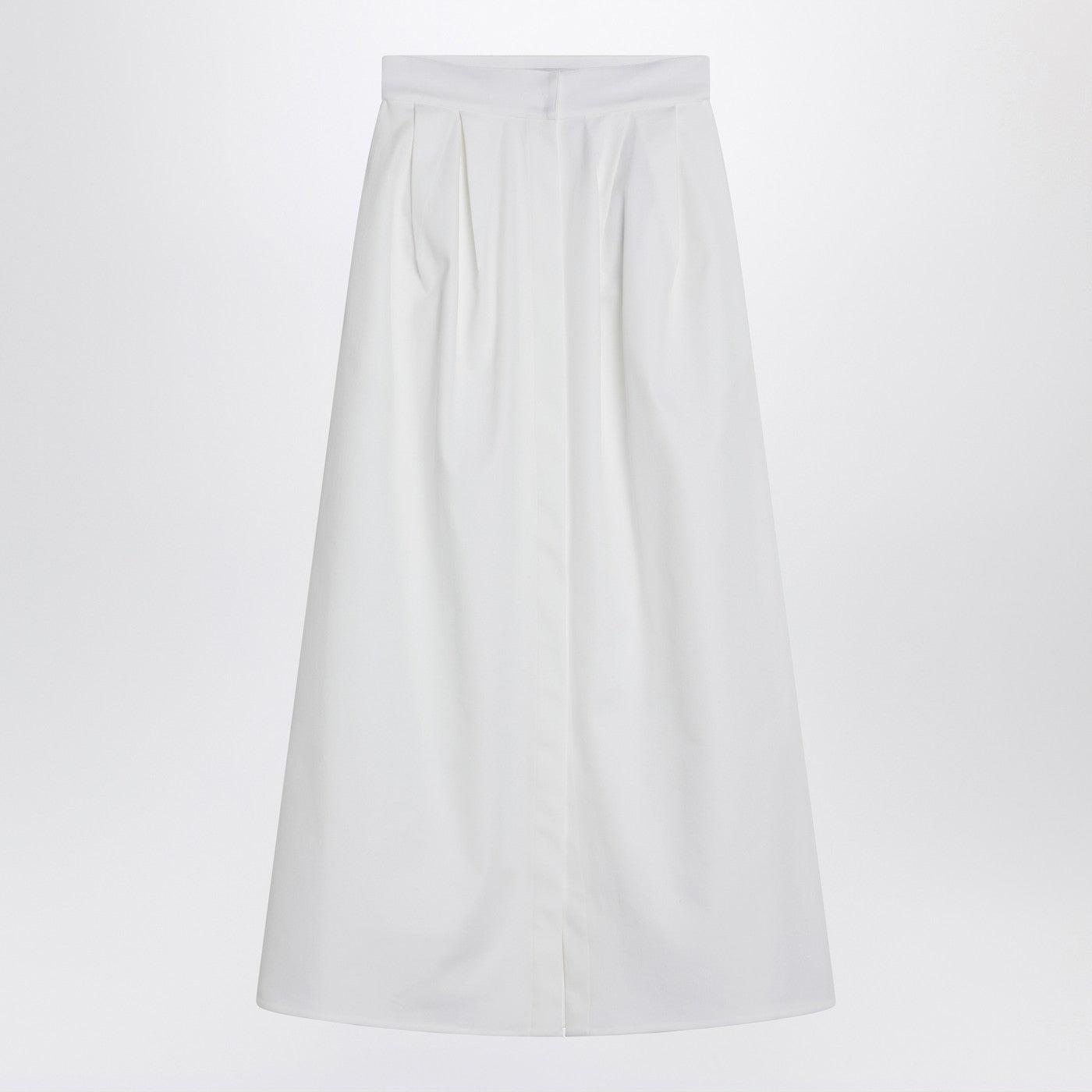 スカート Max Mara ALCADE WIDE GABARDINE SKIRT Max Mara Wide Gabardine Skirt in White | Lyst
