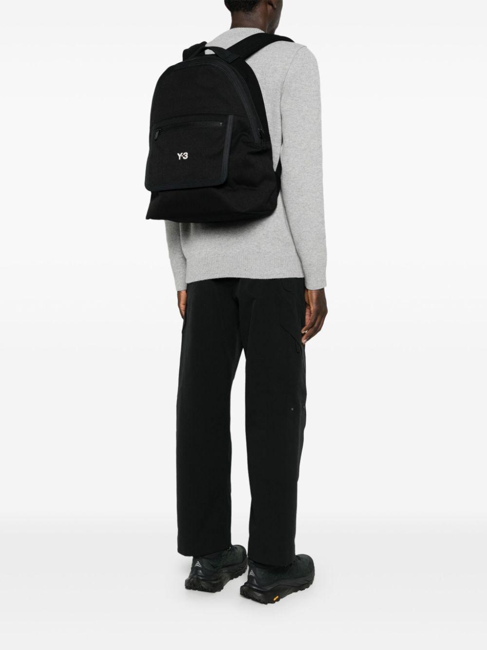 Y-3 Logo Backpack in Black for Men | Lyst