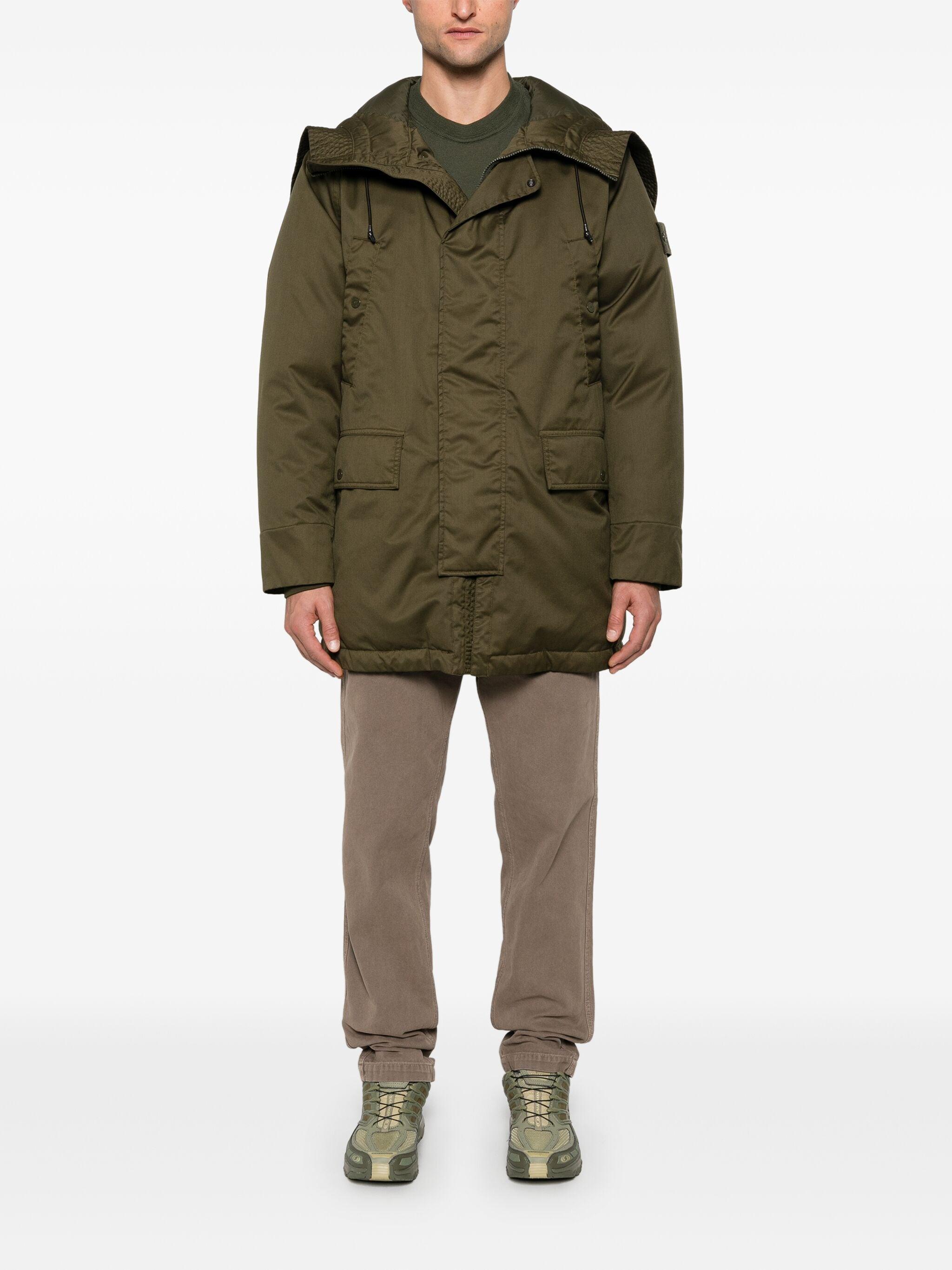 Stone  ローゲージ wool zip parka 22aw stone-island-GREEN-Giaccone-