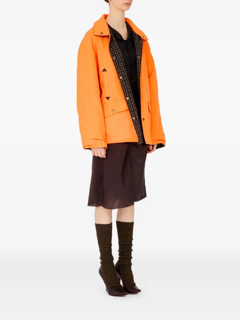 ジャケット・アウター Maison Martin Margiela snap button cort Maison Margiela Snap-Button Jacket in Orange | Lyst UK