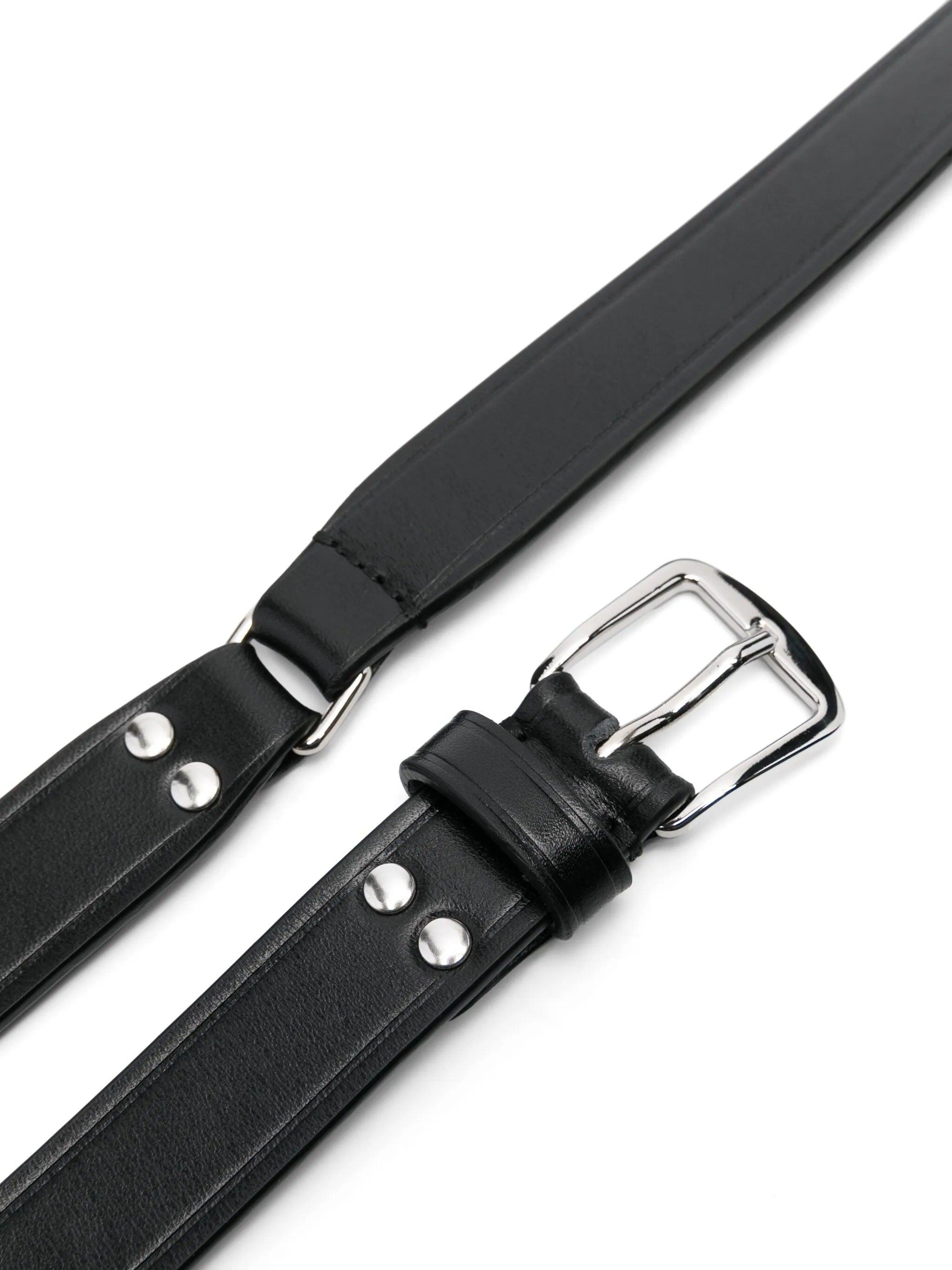 ベルト Ann Demeulemeester High-Waisted Brushed Leather Belt With Mape Belt – Ann Demeulemeester