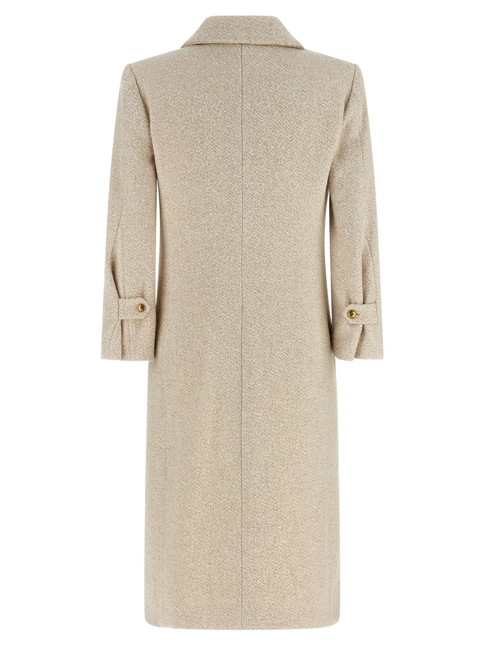 【25SS】 ELISABETTA FRANCHI ダブルブレスト ウールジャケット 25SS】 ELISABETTA FRANCHI ダブルブレスト ウールジャケット