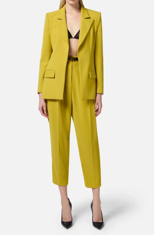 セットアップ ELISABETTA FRANCHI Women Suits LAB75951E2DJ4 Yellow Elisabetta Franchi Pant suits for Women | Online Sale up to