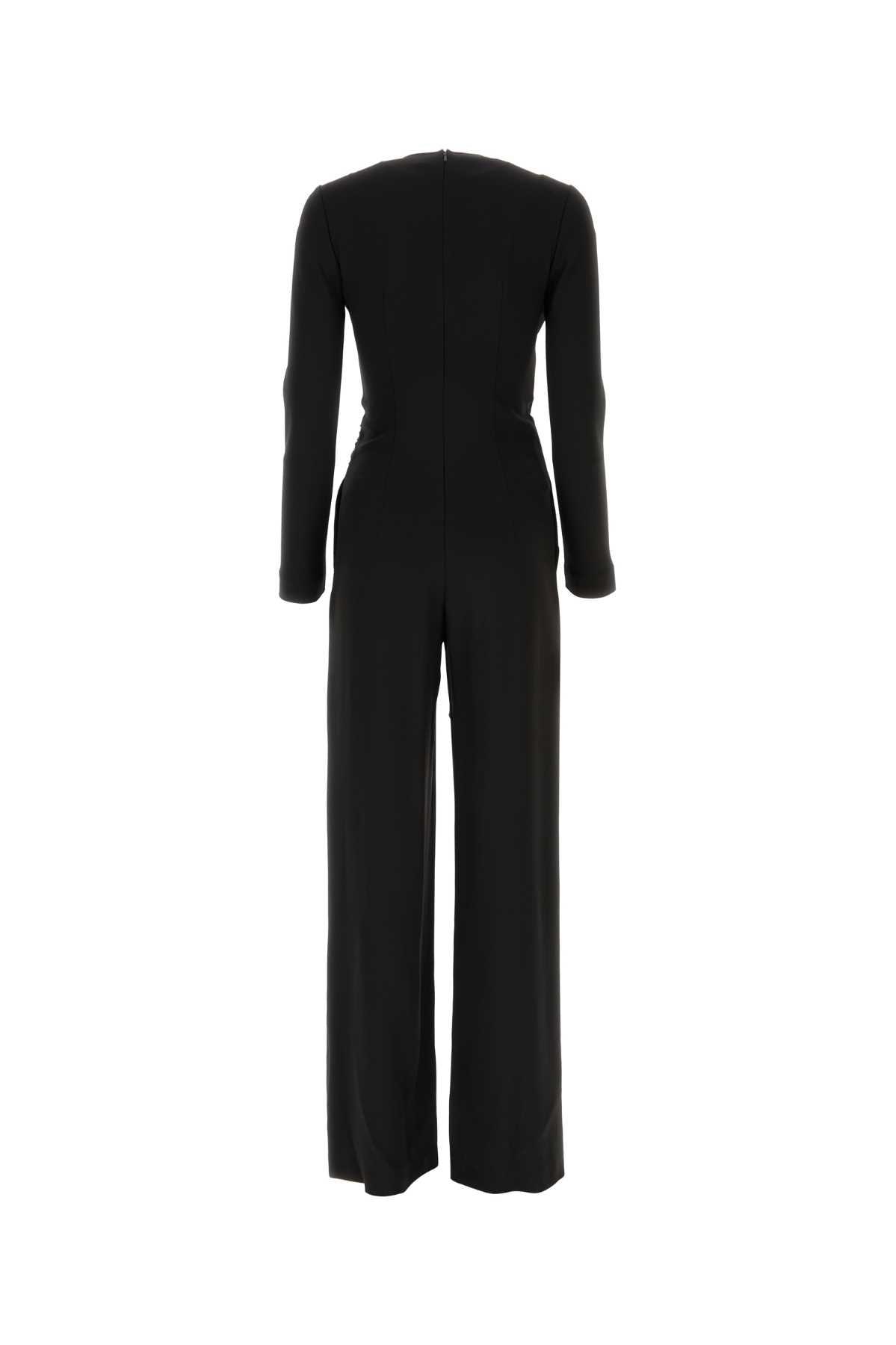 オールインワン・サロペット A FERRETTI Black acetate blend jumpsuit Alberta Ferretti Alberta Ferreti Black Acetate Blend