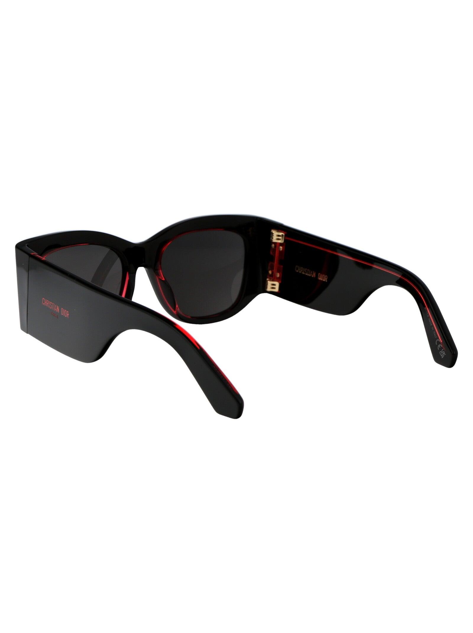 NEW Dior DiorNuit S1I Oversized Sunglasses in Black Pink Dior Diormidnight S1i Sunglasses - Black | Editorialist main image 3