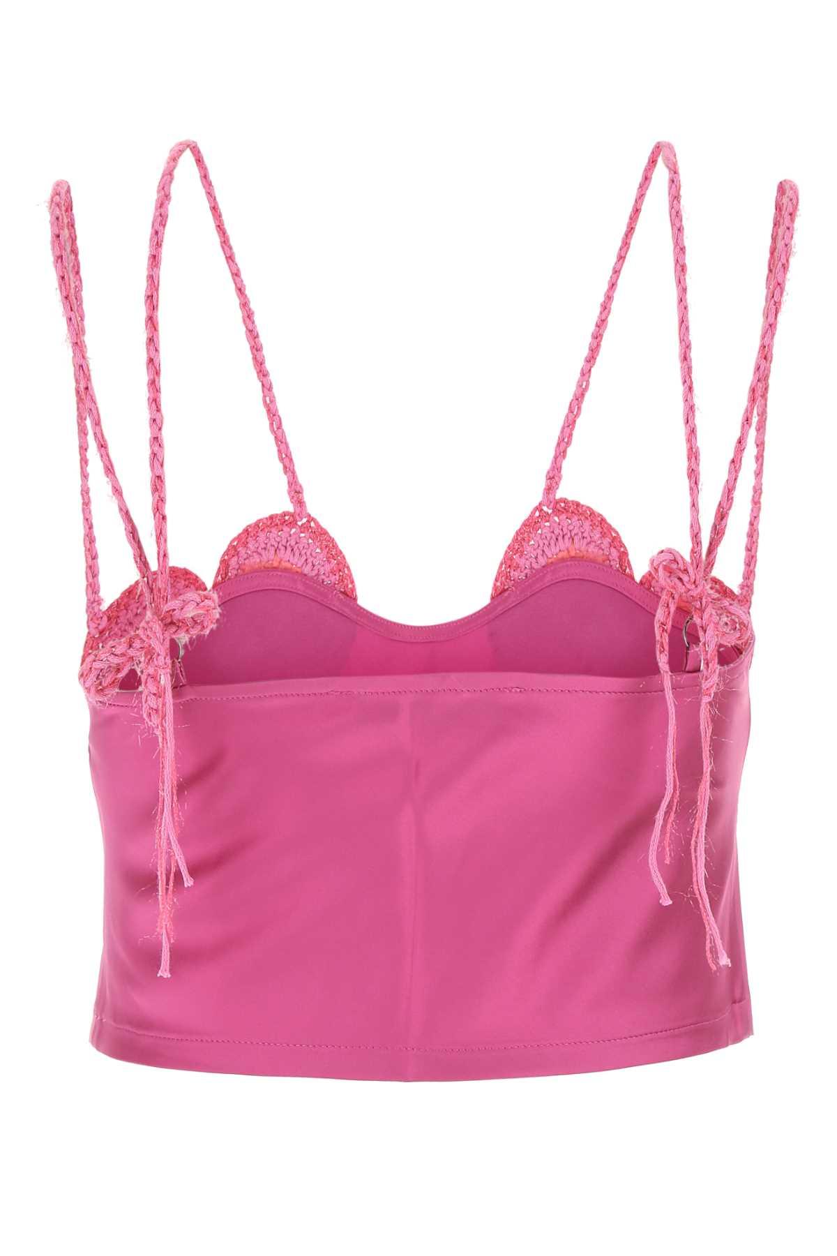 MARCO RAMBALDI 売れ筋商品|||マルコ ランバルディ Tシャツ トップス レディース Tops Pink Marco Rambaldi Pink Halter Camisole Marco Rambaldi