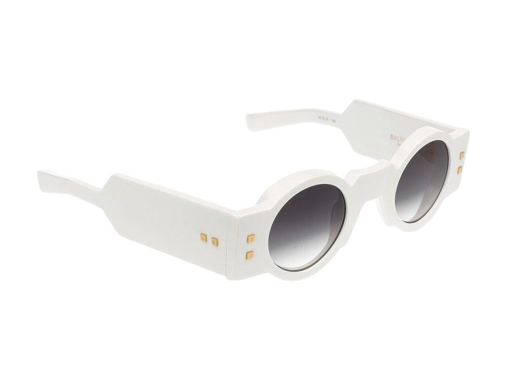 【送料&関税込】Balmain Olivier - White Sunglasses Balmain® Eyewear - Olivier Sunglasses | Specs Collective