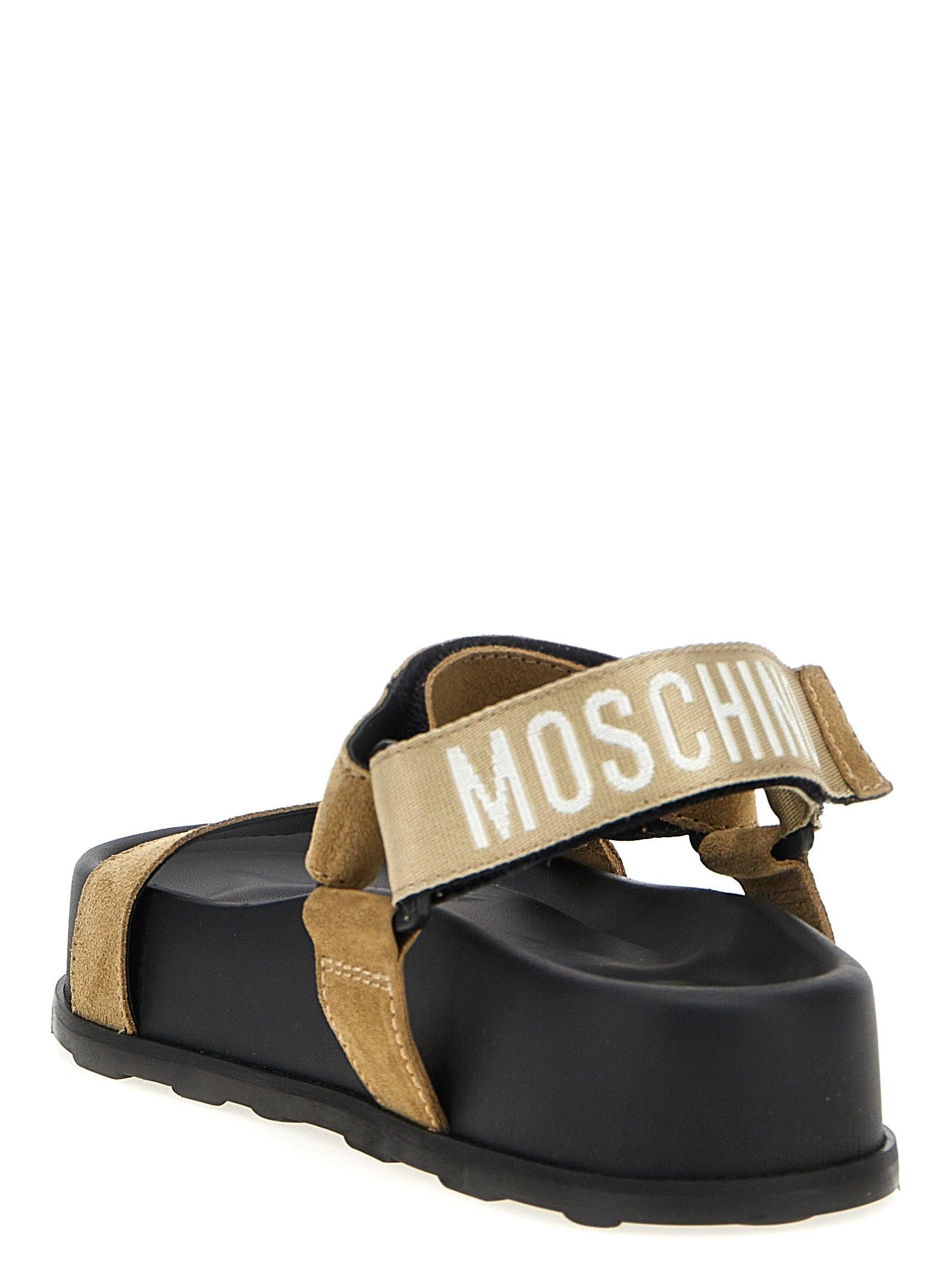 サンダル・ミュール MOSCHINO Suede sandals Beige Moschino Suede Sandals | italist