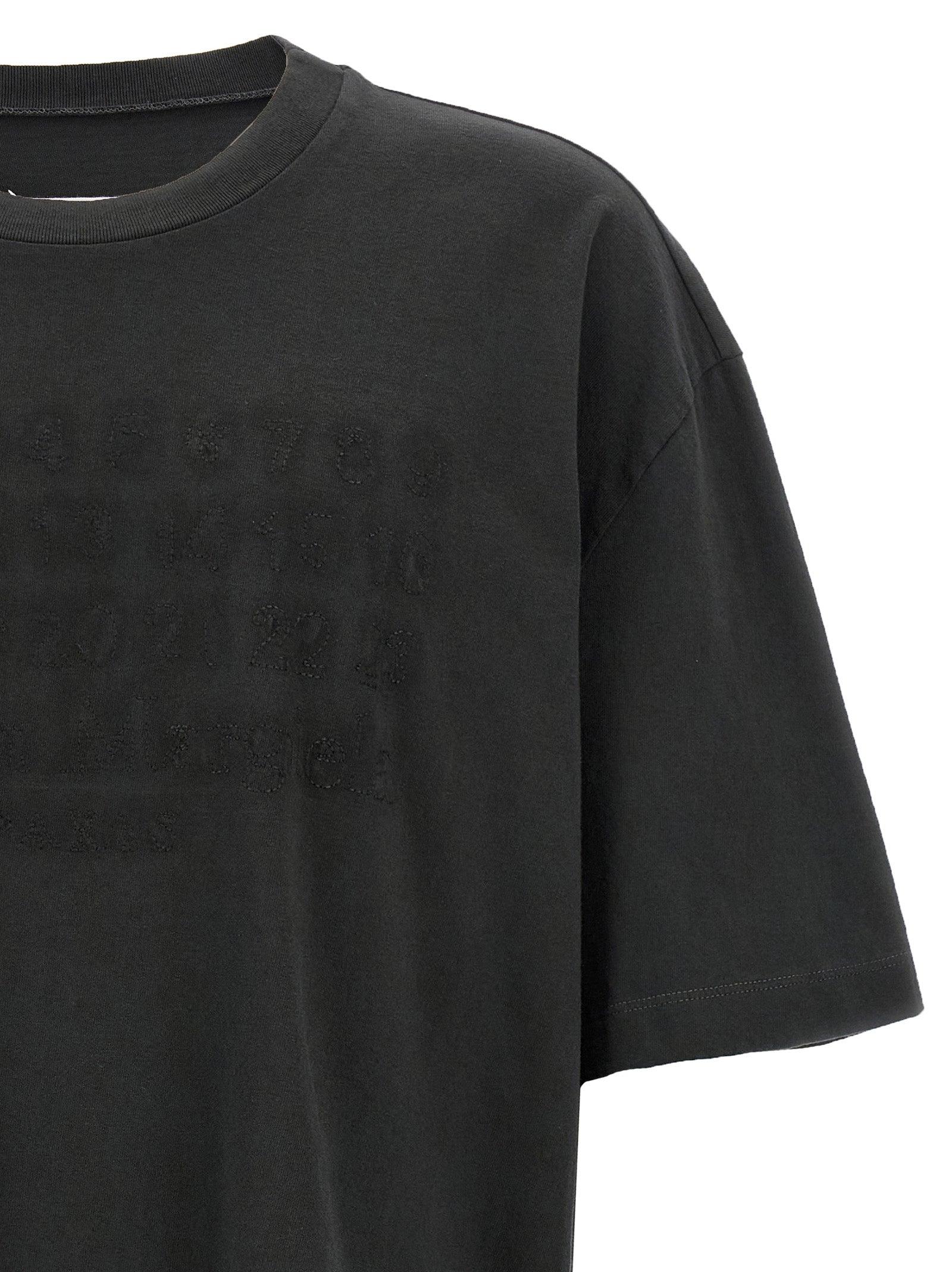 【送料&関税込】Maison Margiela Used numeric Signature Mm6 T Maison Margiela Used Numeric Signature Mm6 T-shirt In Black