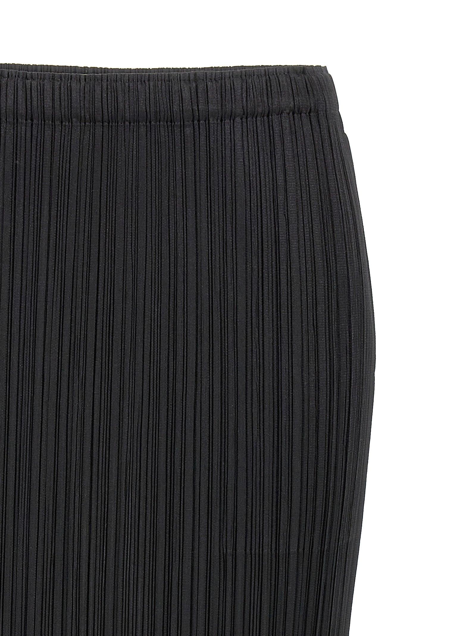 Jupe Femme Plissée Please Issey Miyake Noir - Taille 2 (Japon) - Polyester - Très Bon État