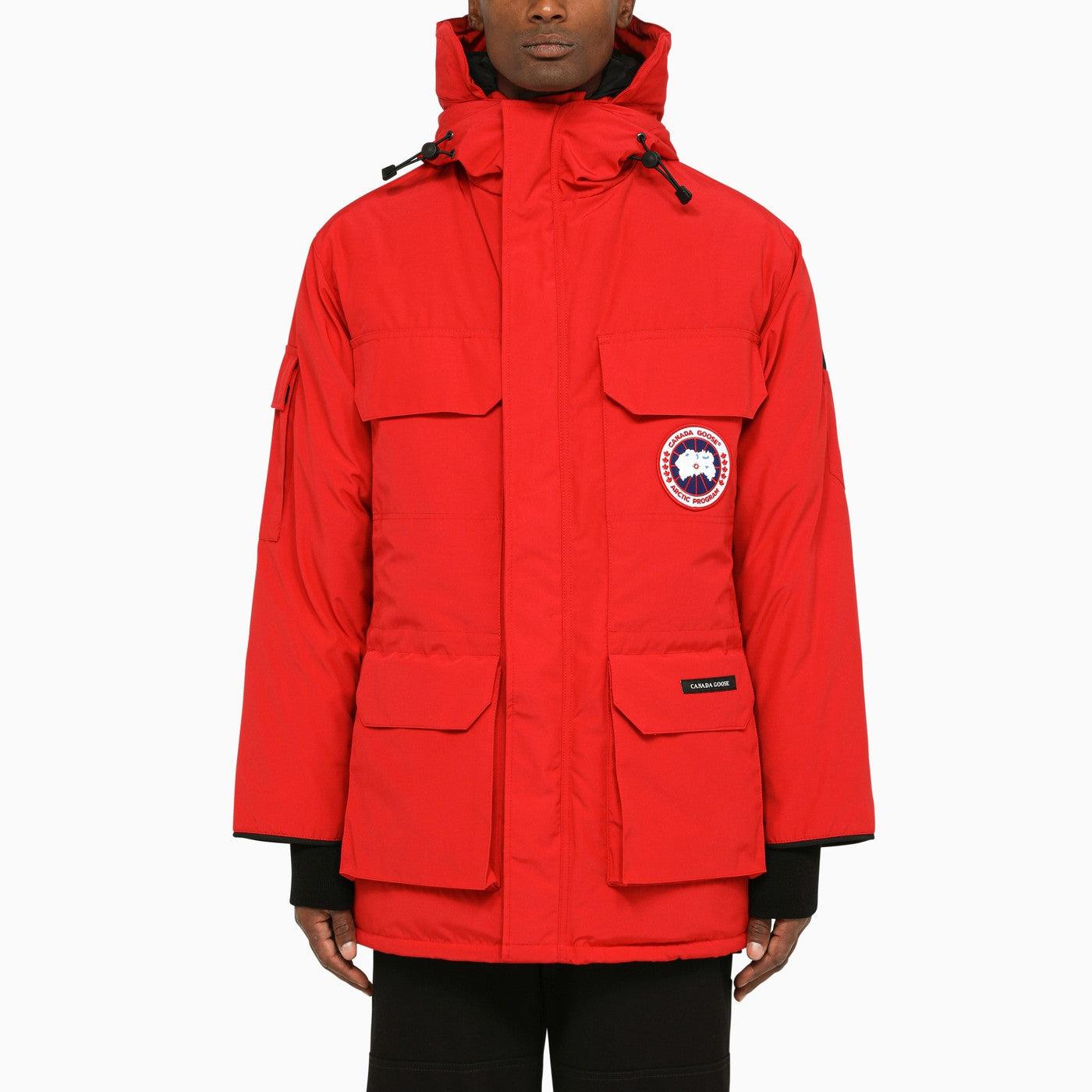 Canada Goose Expedition Red Nylon Parka for Men | Lyst