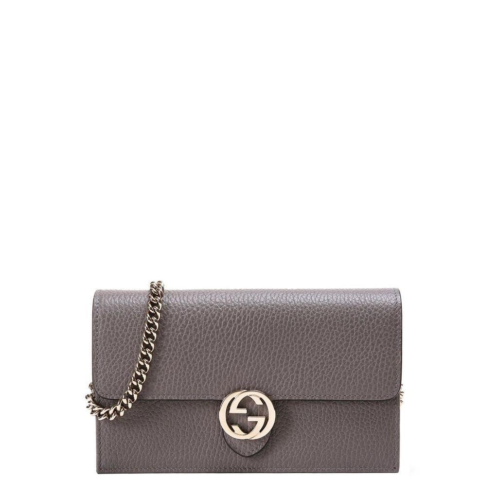 Gucci Leather Crossbody Bags in Grey (Gray) | Lyst