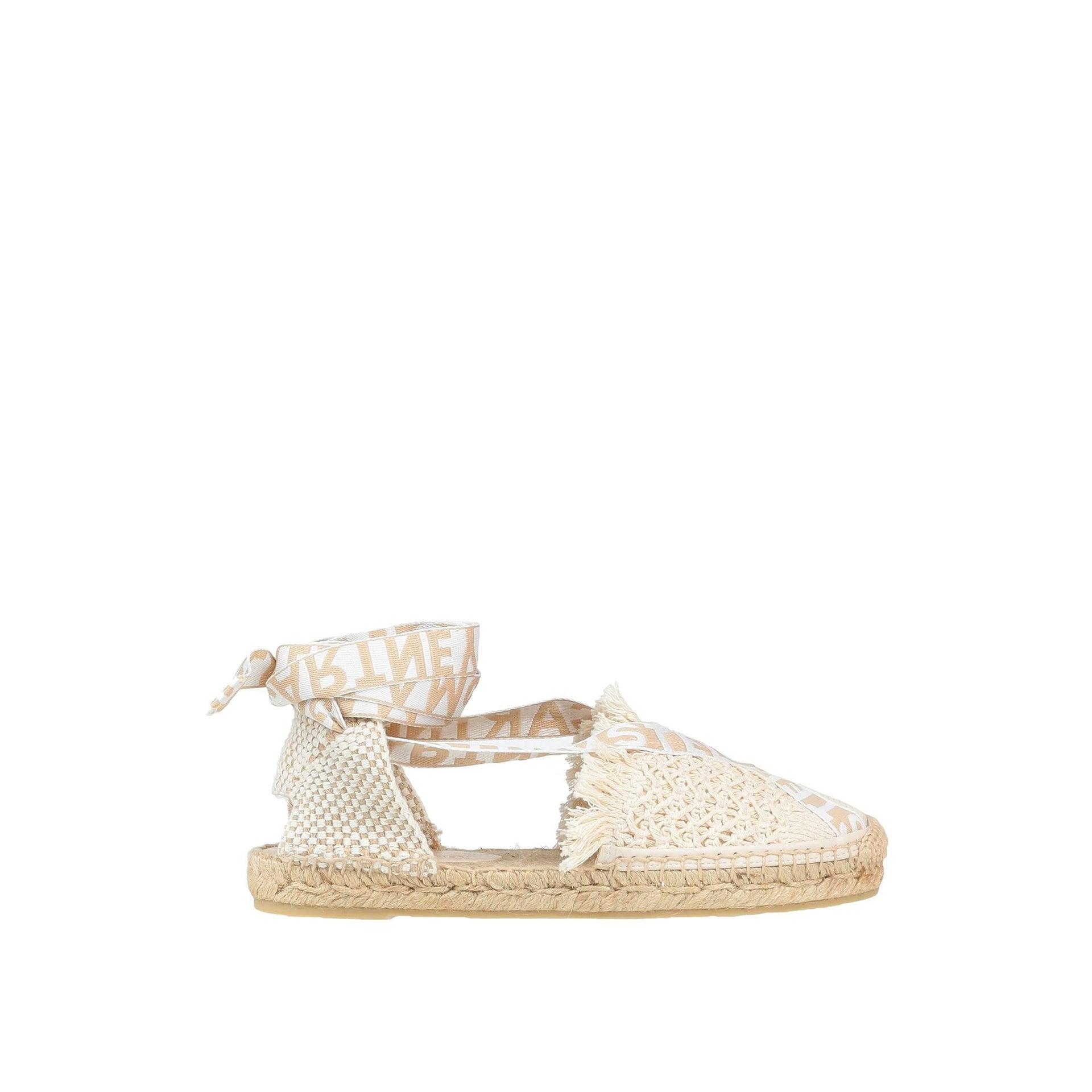 サンダル・ミュール Stella Mccartney Black Leather Espadrilles With Woven Jute Stella Mccartney Black Leather Espadrilles With Woven Jute