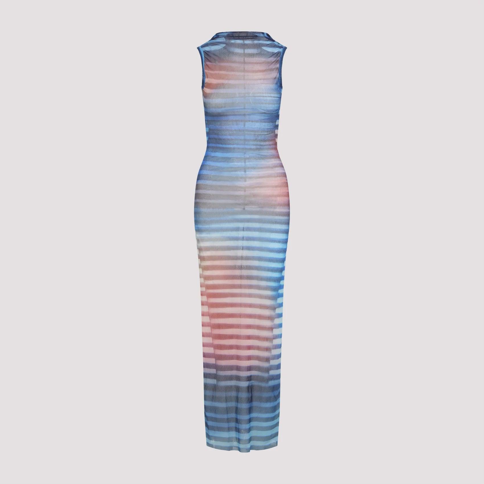 knee length dresses for ladies Jean Paul Gaultier dress with great print 1998  Vintage Le Monde