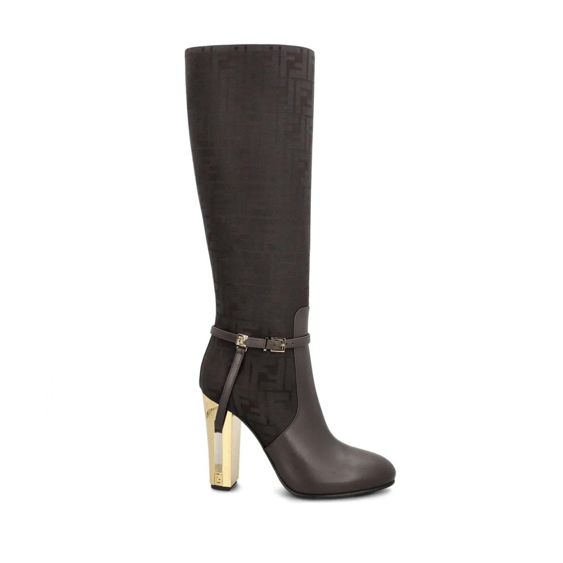 Delfina Fendi Talon Fendi Delfina High Heeled Boots In Black Lyst