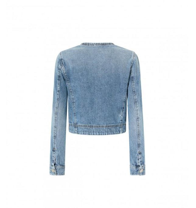 アウターその他 PINKO 104930A213 Outerwear Jackets Clear Blue Pinko Gente Single-Breasted Light Blue Blazer 104930 A213