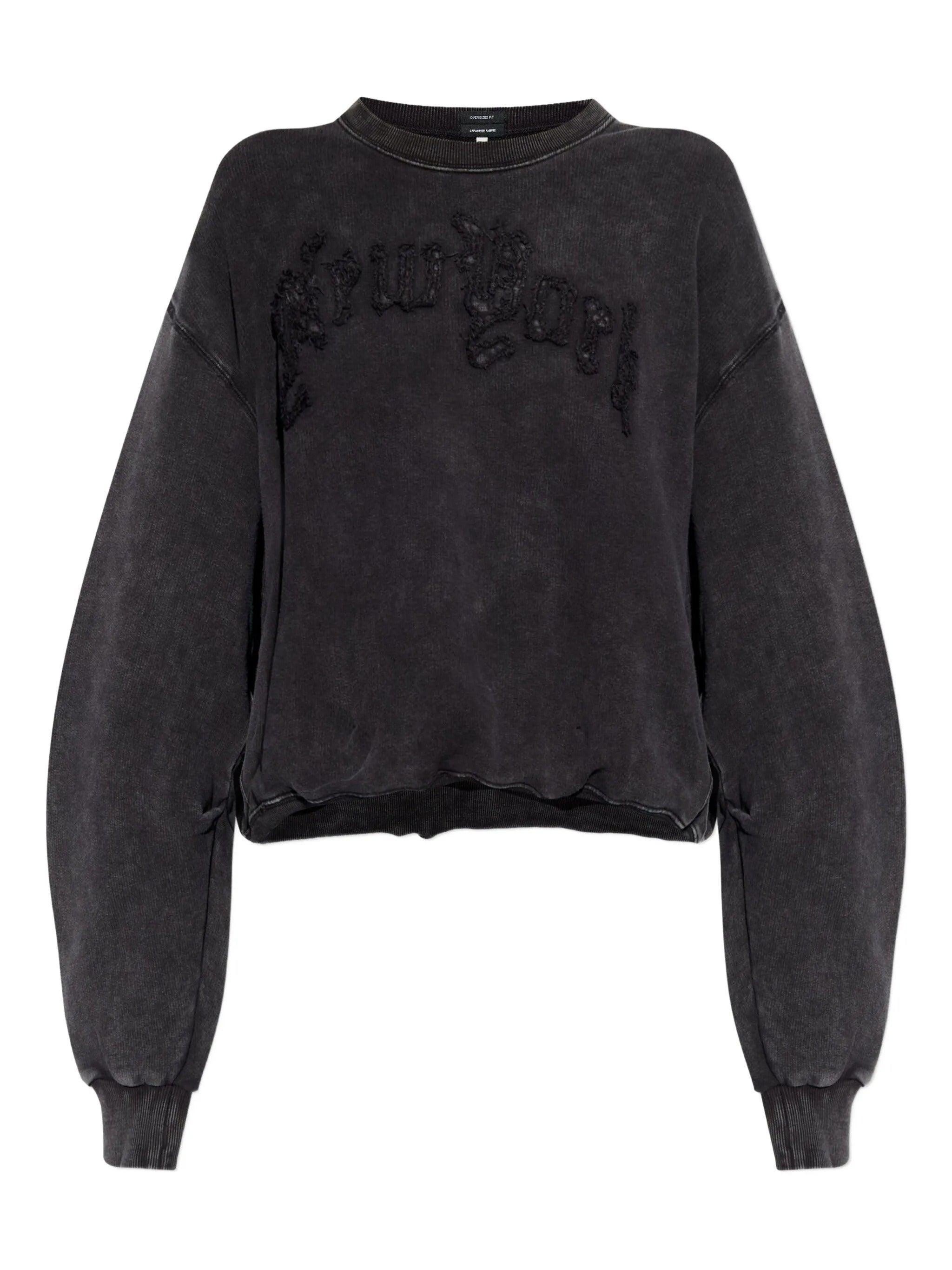 ⭐️ カラーブラック⭐️PRY Balloon-sleeve Sweatshirt バルーンスリーブスウェットシャツ[ブラック] – PRY