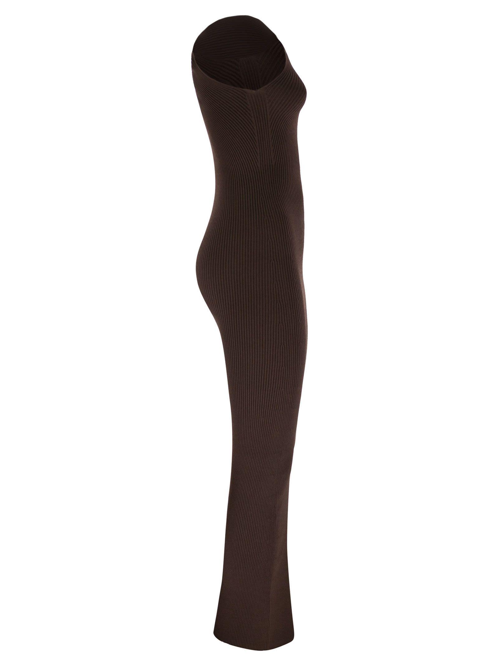 ワンピース Max Mara ARDA1234 - Ribbed viscose dress Ribbed viscose dress, brown | 