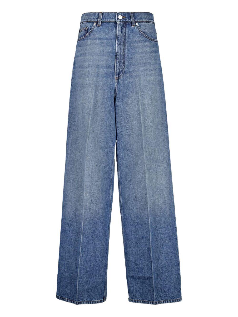デニム・ジーパン STELLA MCCARTNEY LOOSE FIT COTTON DENIM JEANS Stella McCartney Wide-leg jeans for Women | Online Sale up